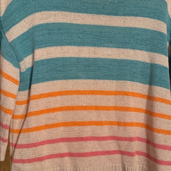 LOFT Women's Colorful Striped Sweater - Picture 2 of 4